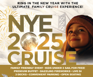 New Year's Eve Family Fireworks Cruise - Ben Franklin Yacht