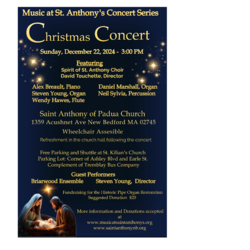 Music at St Anthony's CHRISTMAS CONCERT