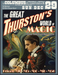 The Great Thurston's World of Magic, December 29th, 2pm and 6pm at the Columbus Athenaeum