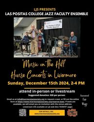 House Concert in Livermore -- Las Positas College Jazz Faculty Ensemble