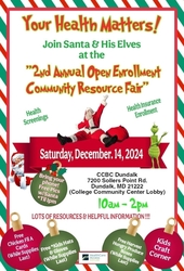 2nd Annual Open Enrollment Community Resource Fair (Baltimore County)