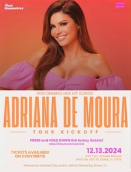 Real Housewives of Miami star Adriana de Moura Kicks Off Tour with Miami Concert at Shoma Bazaar