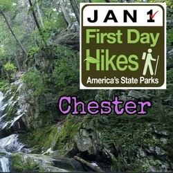 First Day Hike at Sanderson Brook Waterfall