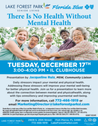 “There Is No Health Without Mental Health” Presentation with Lake Forest Park Senior Living