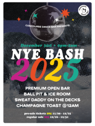 Concourse Dance Bar NYE Bash