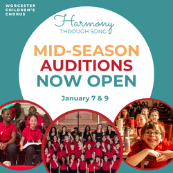 Worcester Children's Chorus Mid-Season Auditions