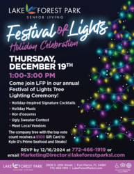 Festival of Lights Holiday Celebration at Lake Forest Park Senior Living