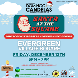 Santa at the Square Event at Evergreen Village Square