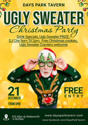 Ugly Sweater X-mas Party - 12/21 from 5pm at Days Park Tavern