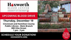 Blood Drive At Cincinnati and Hamilton County Public Library - Downtown Main Branch
