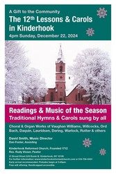 A TRADITION CONTINUES ‒ LESSONS & CAROLS IN KINDERHOOK ON SUNDAY DECEMBER 22nd