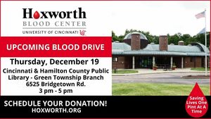 Cincinnati & Hamilton County Public Library - Green Township Branch Blood Drive