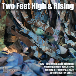 Art Exhibit - Two Feet High and Rising Jan. 10, 6-8PM. Artists Ruth Avra and Dana Kleinman