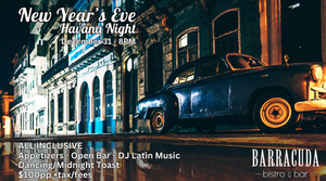 New Year's Eve Havana Night at Barracuda Bistro & Bar