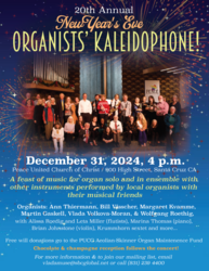 20th Annual New Year’s Eve Organists’ Kaleidophone!