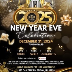 New Year’s Eve 2025 Celebration at King Palace & Banquet Hall