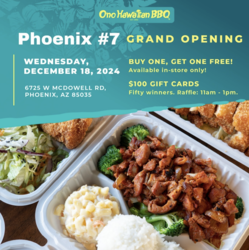 Ono Hawaiian BBQ Celebrates the Opening of its Seventh Location