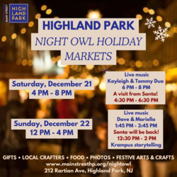 Highland Park Night Owl Holiday Craft Markets
