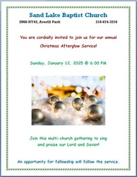 Christmas Afterglow Service