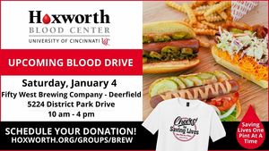 Fifty West Brewing Company- Deerfield Blood Drive