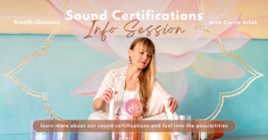 Sound Bath Practitioner Course Info Session