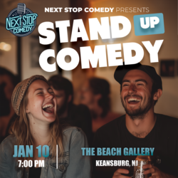 Next Stop Comedy at The Beach Gallery