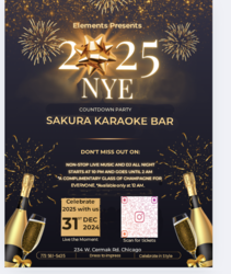 Elements Presents NYE 2025 at Sakura