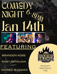 COMEDY NIGHT @ THE BURNING BRIDGE TAVERN