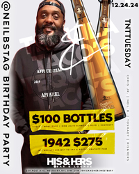 TNT Tuesdays (Tequila & Tacos) Christmas Eve Special at His & Hers Bar & Lounge - $100 Bottles