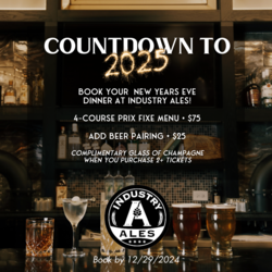 New Years Eve Dinner at Industry Ales