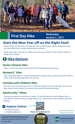 Free First Day Hike at Kings Gap