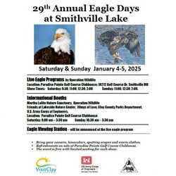 29th Annual Eagle Days at Smithville Lake by US Army Corps of Engineers January 4th-5th, 2025