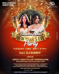 Bollywood & latin New Year's party 2025 in New york