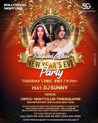 Bollywood New Year's Eve 2025 in Times Square