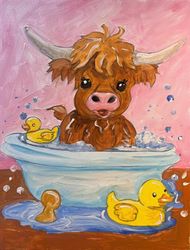 “Bubbles the Bovine" In-Studio Paint Party!