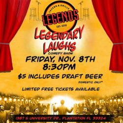 Legendary Laughs Comedy Night at Legends Plantation