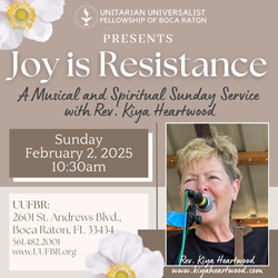 Joy is Resistance: A Musical and Spiritual Sunday Service with Rev. Kiya Heartwood