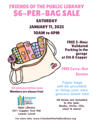 $6 Fill-A-Bag Book Sale Benefiting the Public Library