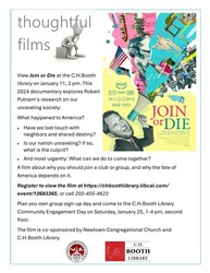 Join or Die film viewing and discussion