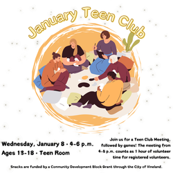 Teen Club Meeting & Games