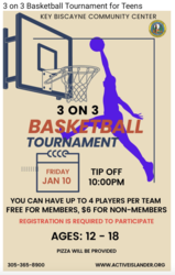 BASKETBALL TOURNAMENT FOR TEENS