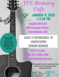 JFS Memory Cafe- Comic and Singer Howie Newman