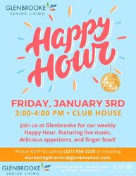 Weekly Happy Hour with Glenbrooke at Palm Bay Senior Living