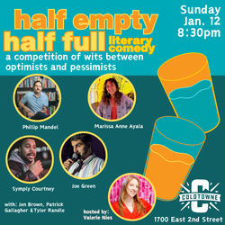 Half Empty Half Full—Literary Comedy Game Show