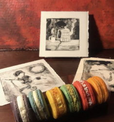 Monotypes and Macarons at Kettle Creek Pottery