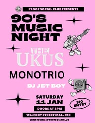 90's Music Night at Proof Social Club