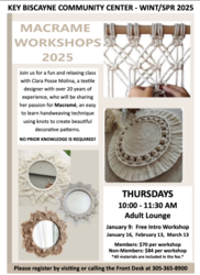 Macrame Workshops 2025