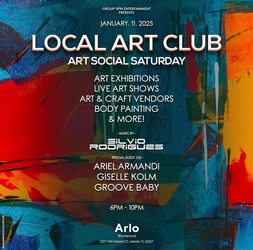 Group Spin Entertainment X Local Art Club: Art Social Saturday on 1/11 at Higher Ground