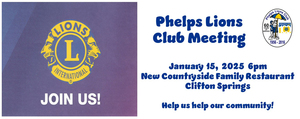 Phelps Lions Club Meeting