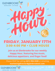 Weekly Happy Hour with Glenbrooke at Palm Bay Senior Living